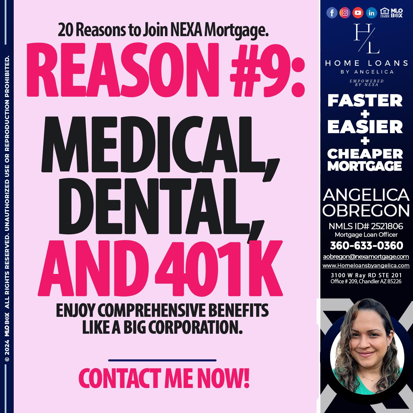 REASON 9 - Angelica Obregon -Mortgage Loan Officer