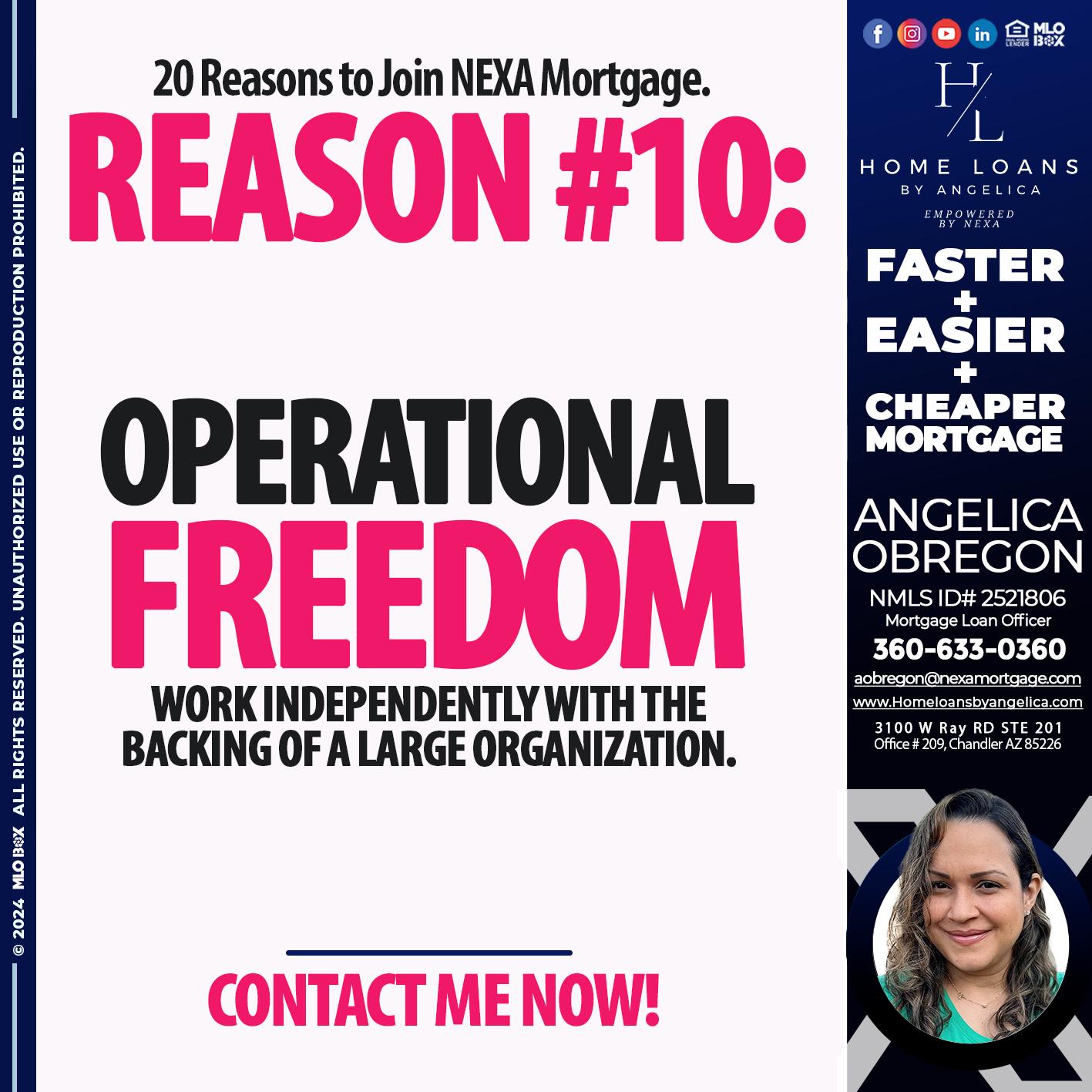 REASON 10 - Angelica Obregon -Mortgage Loan Officer