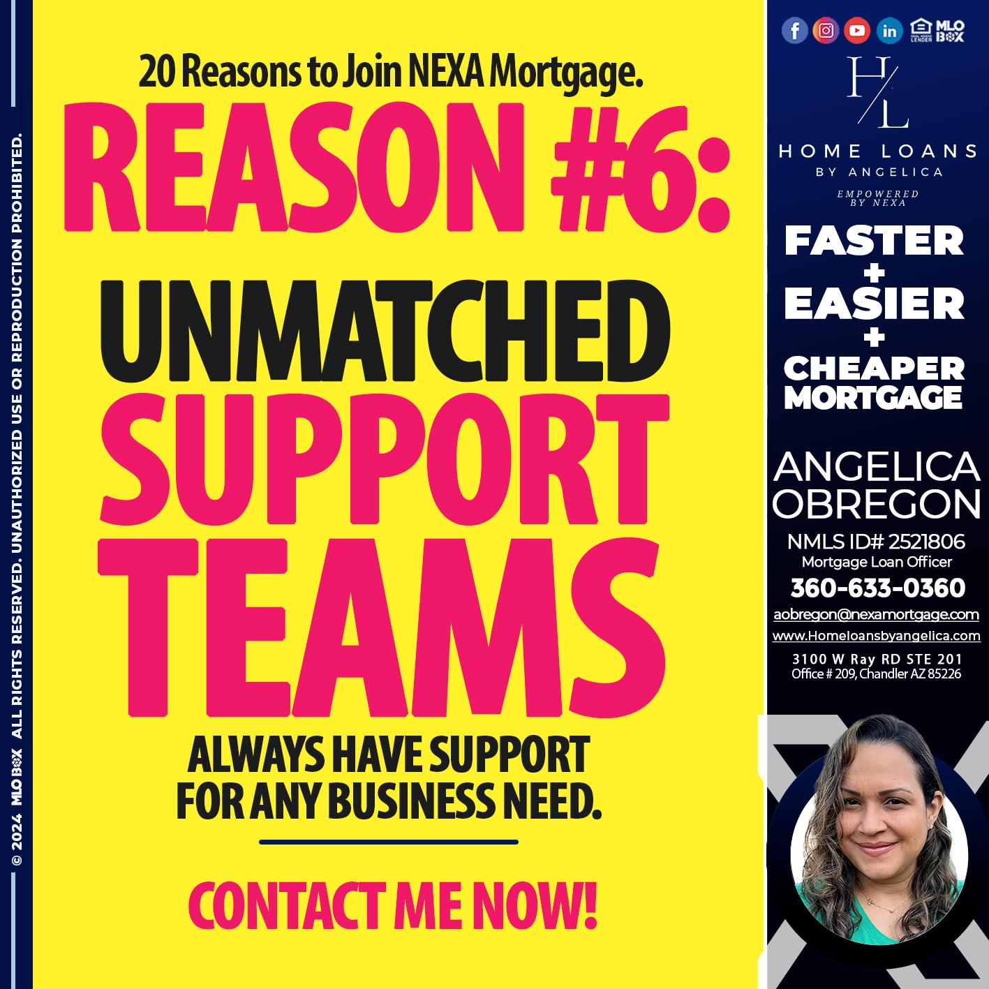 REASON 6 - Angelica Obregon -Mortgage Loan Officer