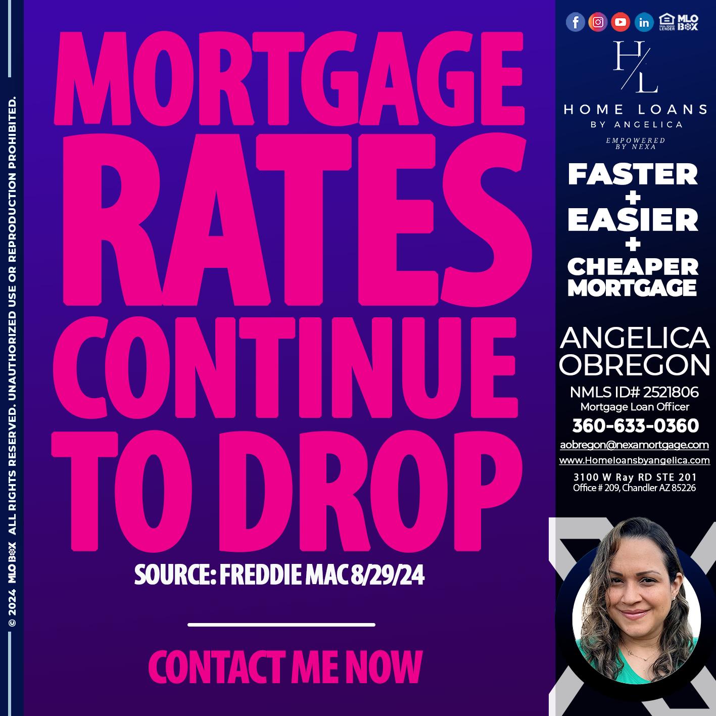 MORTGAGE RATES - Angelica Obregon -Mortgage Loan Officer