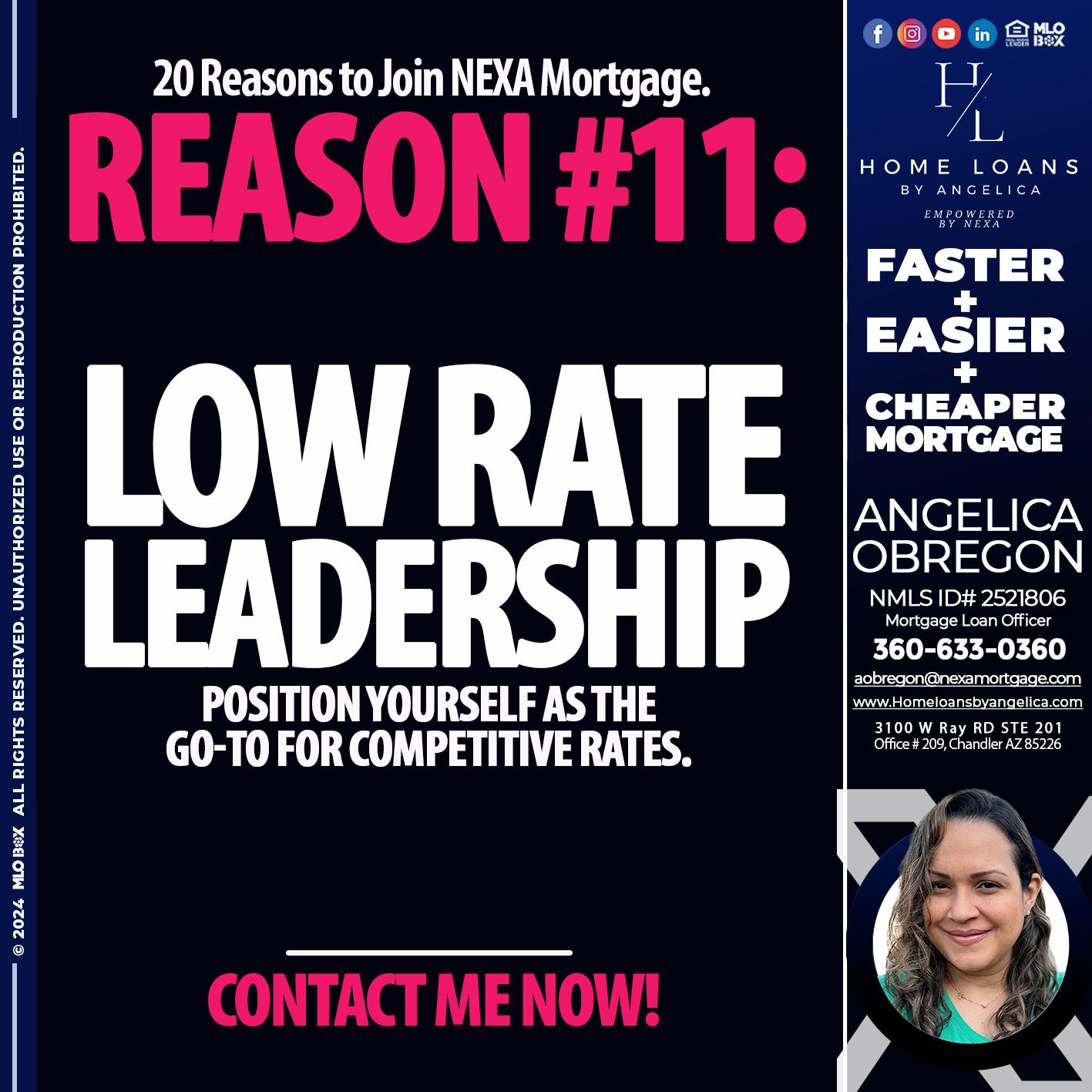 REASON 11 - Angelica Obregon -Mortgage Loan Officer