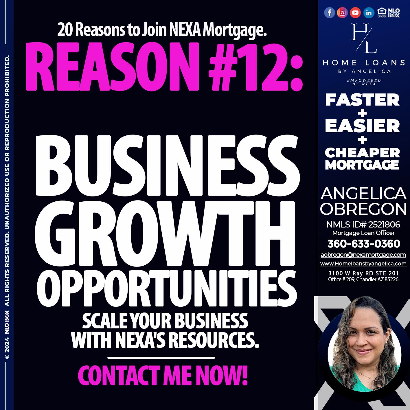 REASON 12 - Angelica Obregon -Mortgage Loan Officer
