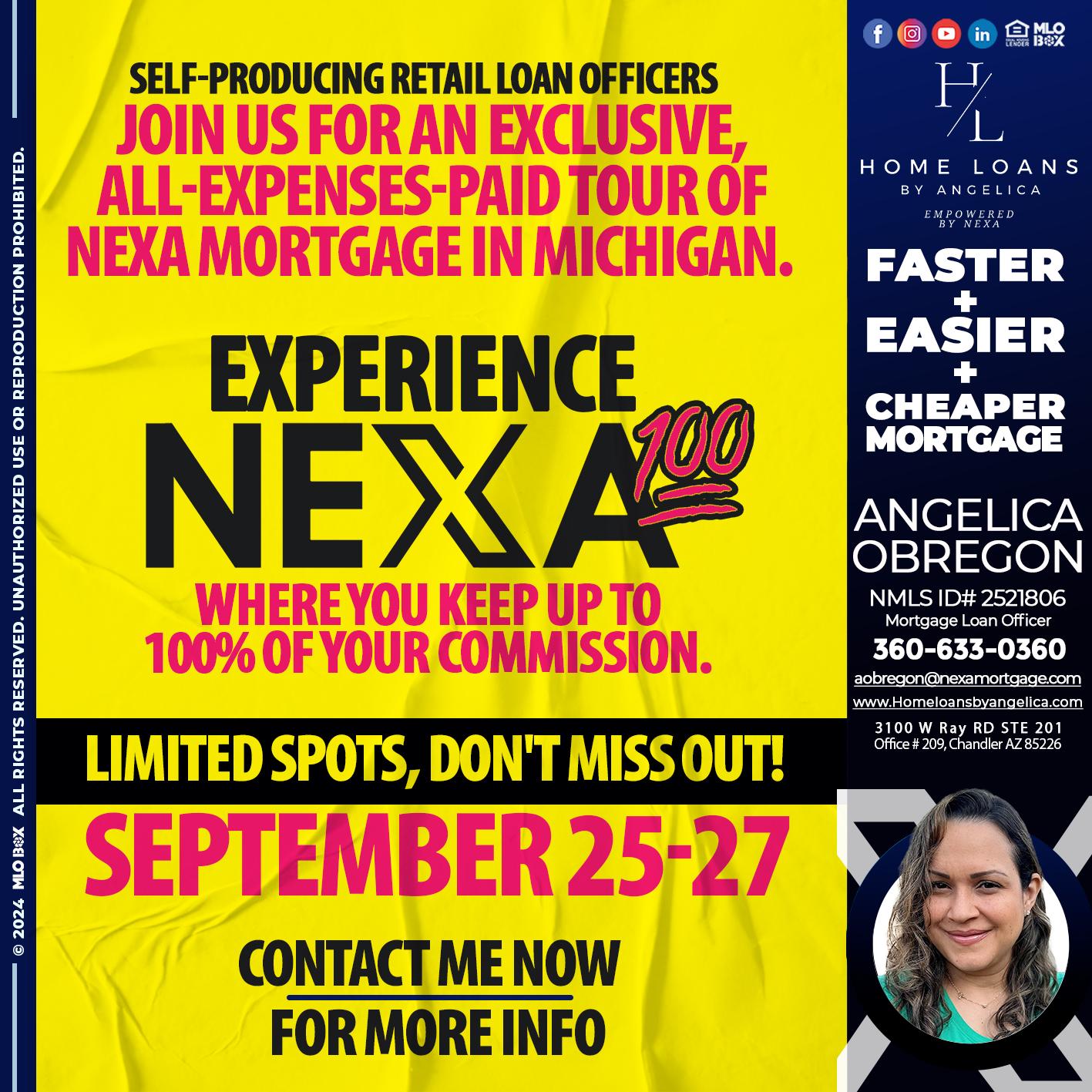 NEXA 100 - Angelica Obregon -Mortgage Loan Officer