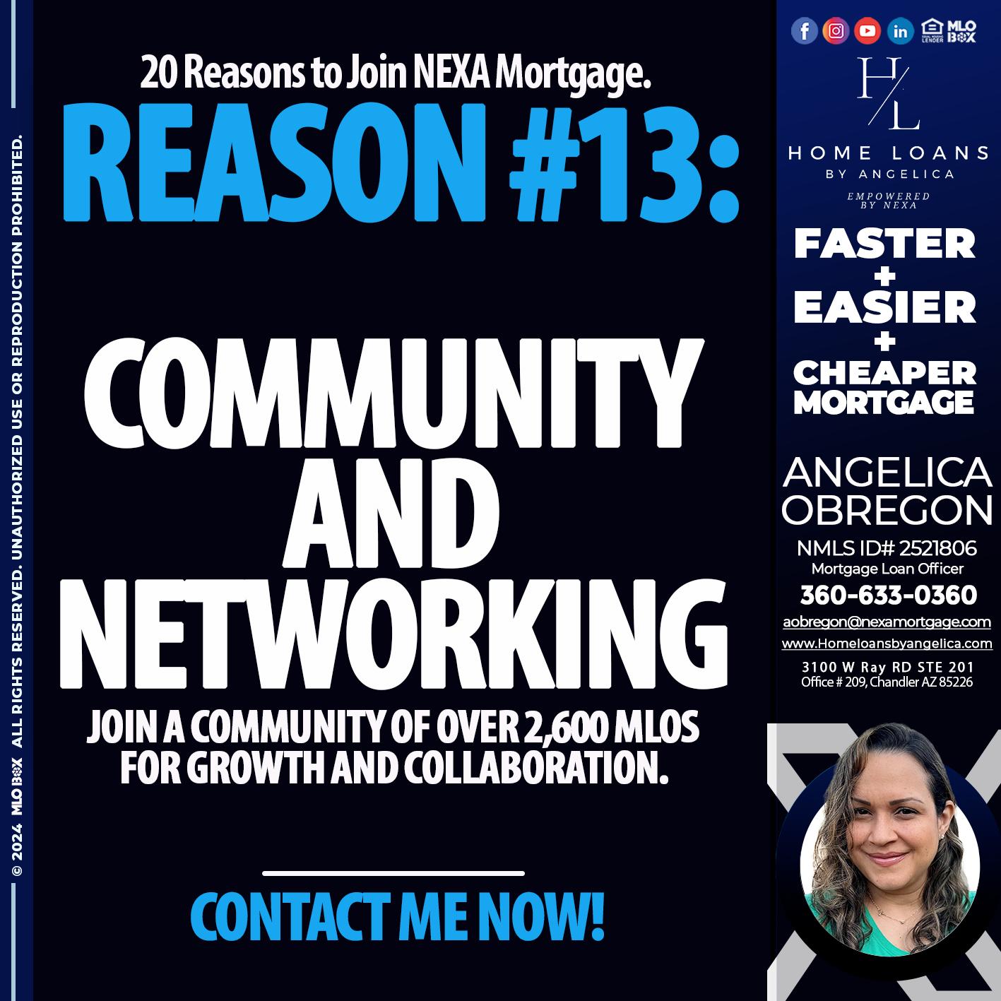 REASON 13 - Angelica Obregon -Mortgage Loan Officer